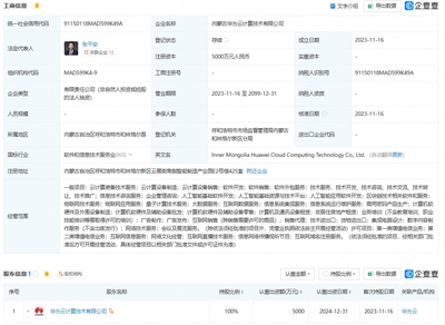 內(nèi)蒙古華為云落地 5000萬注冊(cè)資本背后的技術(shù)生態(tài)布局